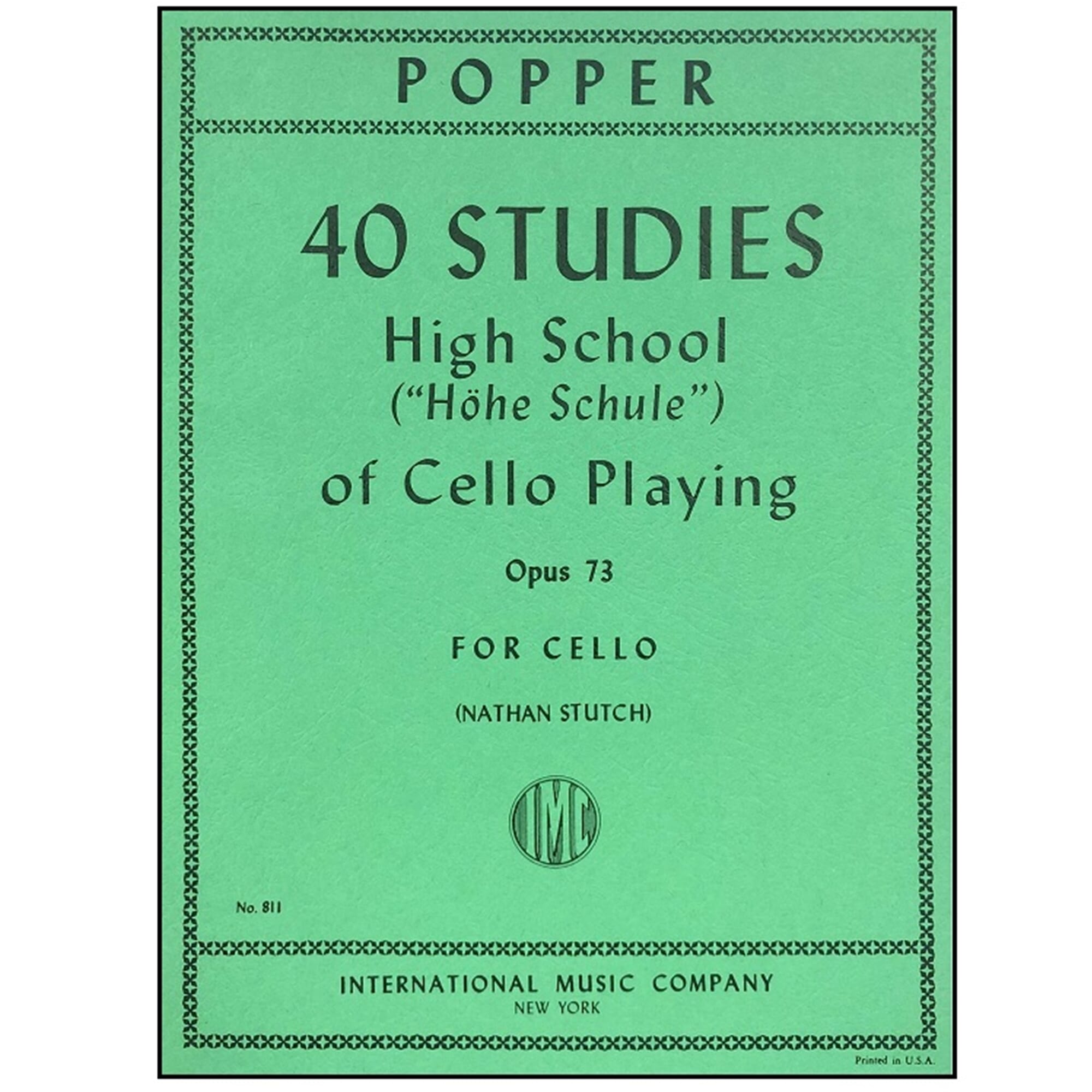 Popper - 40 Studies (High School of Cello Playing), Op. 73
