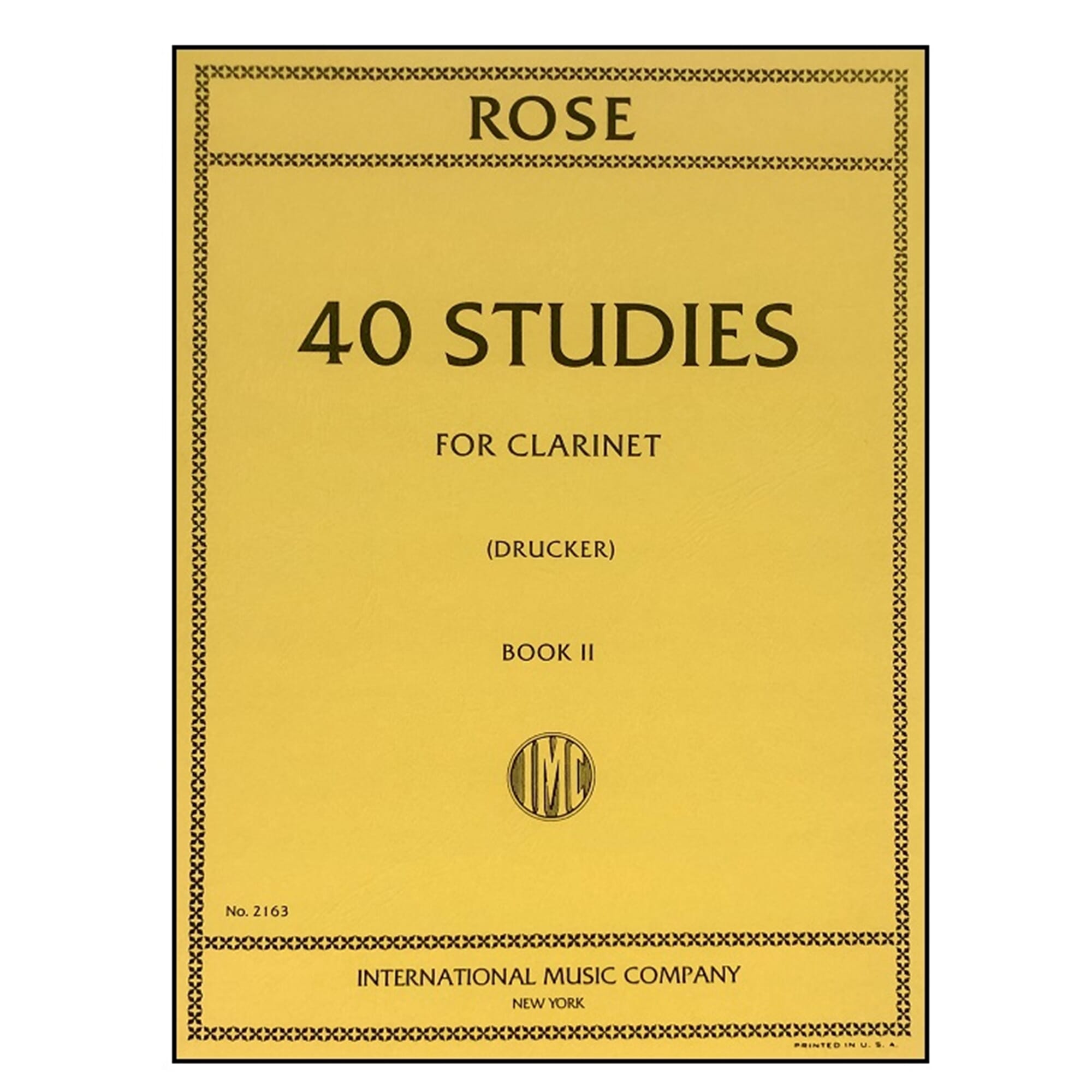 Rose - 40 Studies Vol. 2 Clarinet