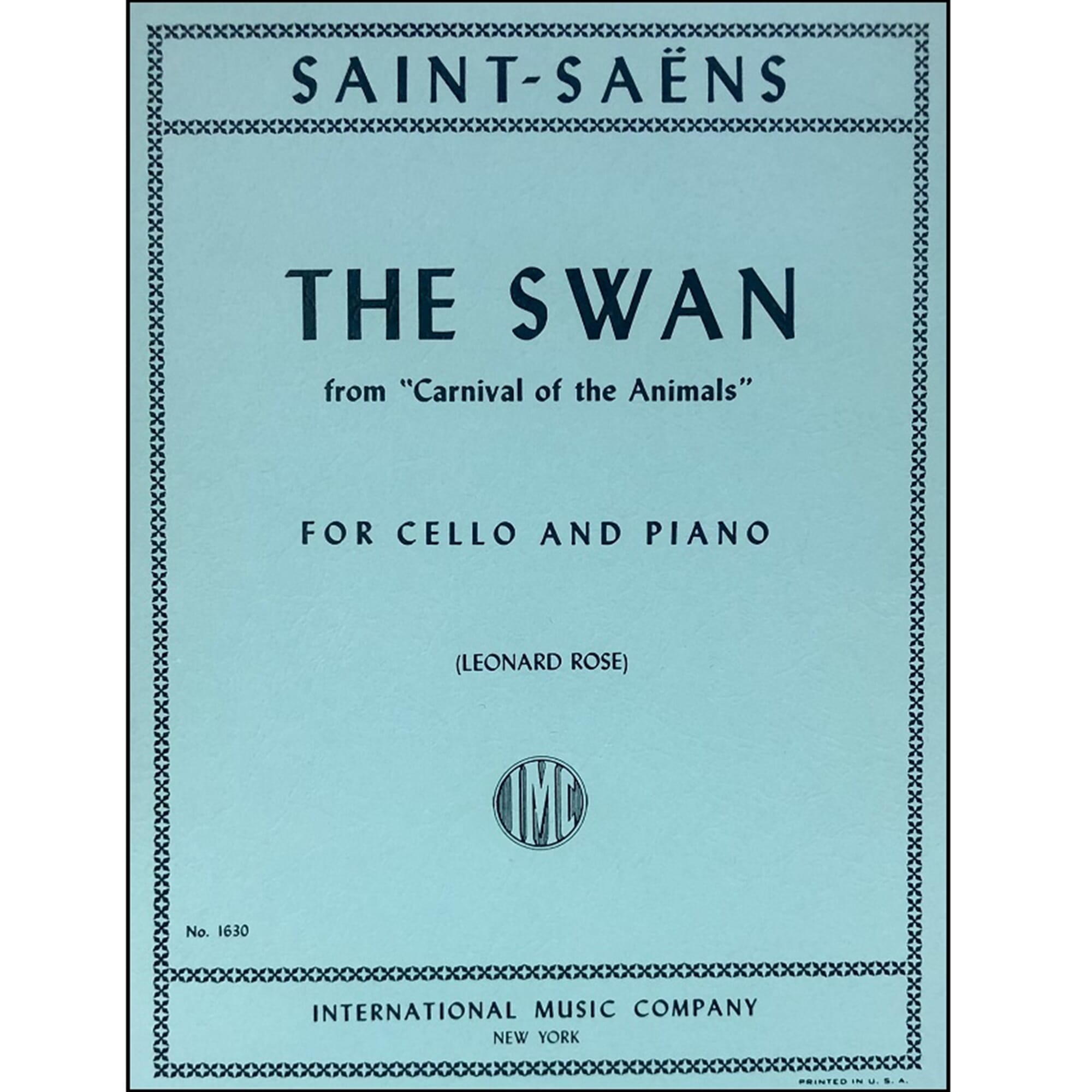 The Swan - Saint Saens Cello & Piano