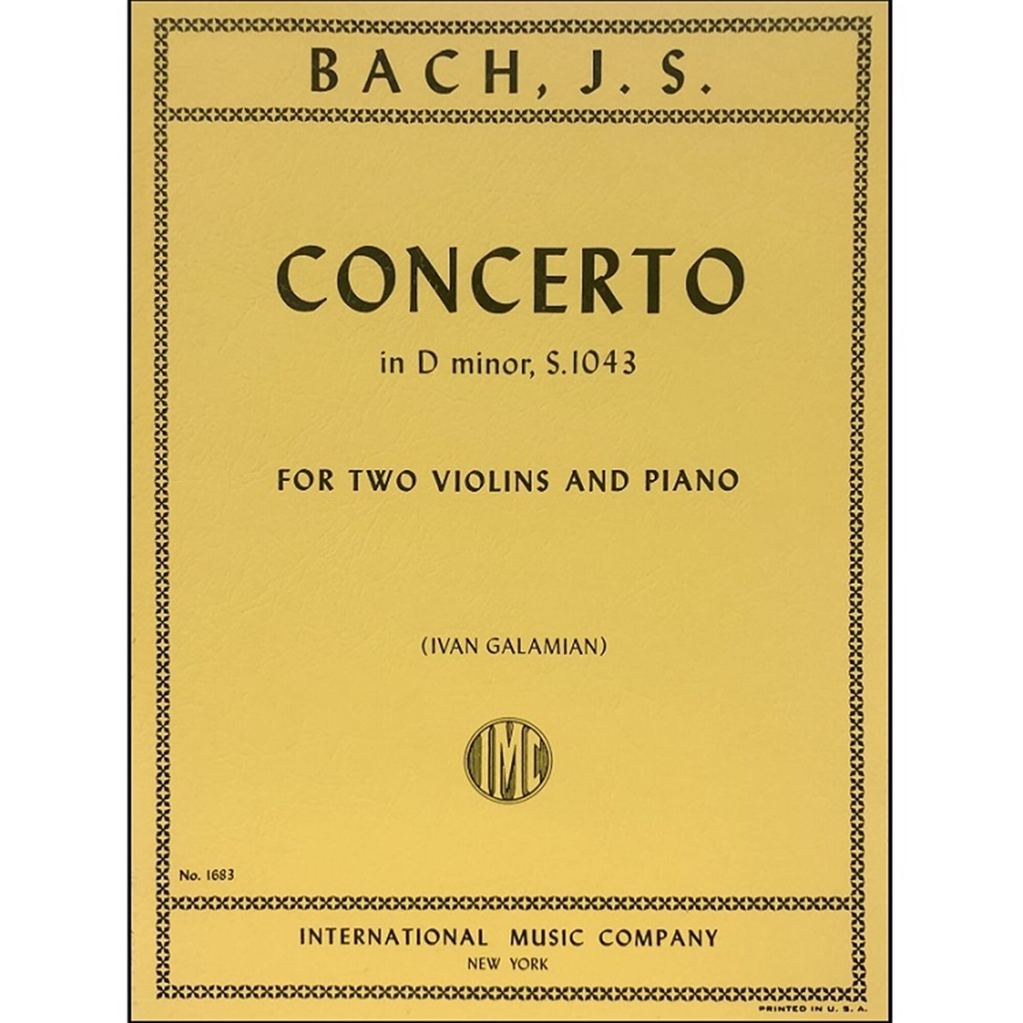 Bach - Concerto D Minor BWV 1043 2 Violins & Piano