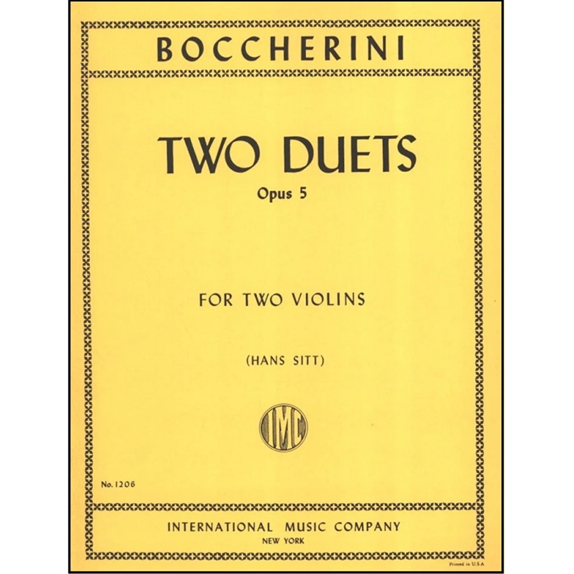 Boccherini Two Violin Duets Op.5