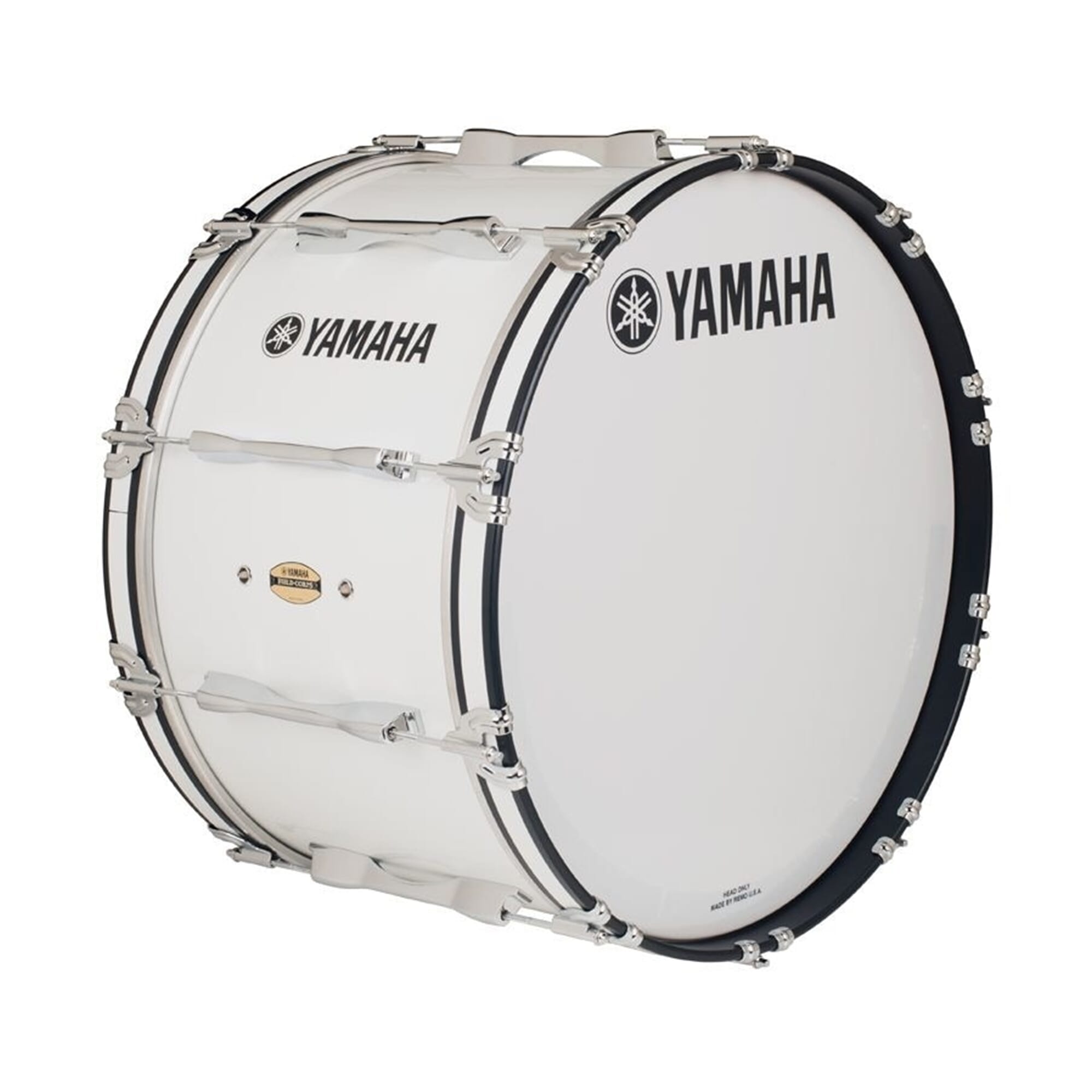 Yamaha MB8324 Field Corps 24" Marching Bass Drum - White