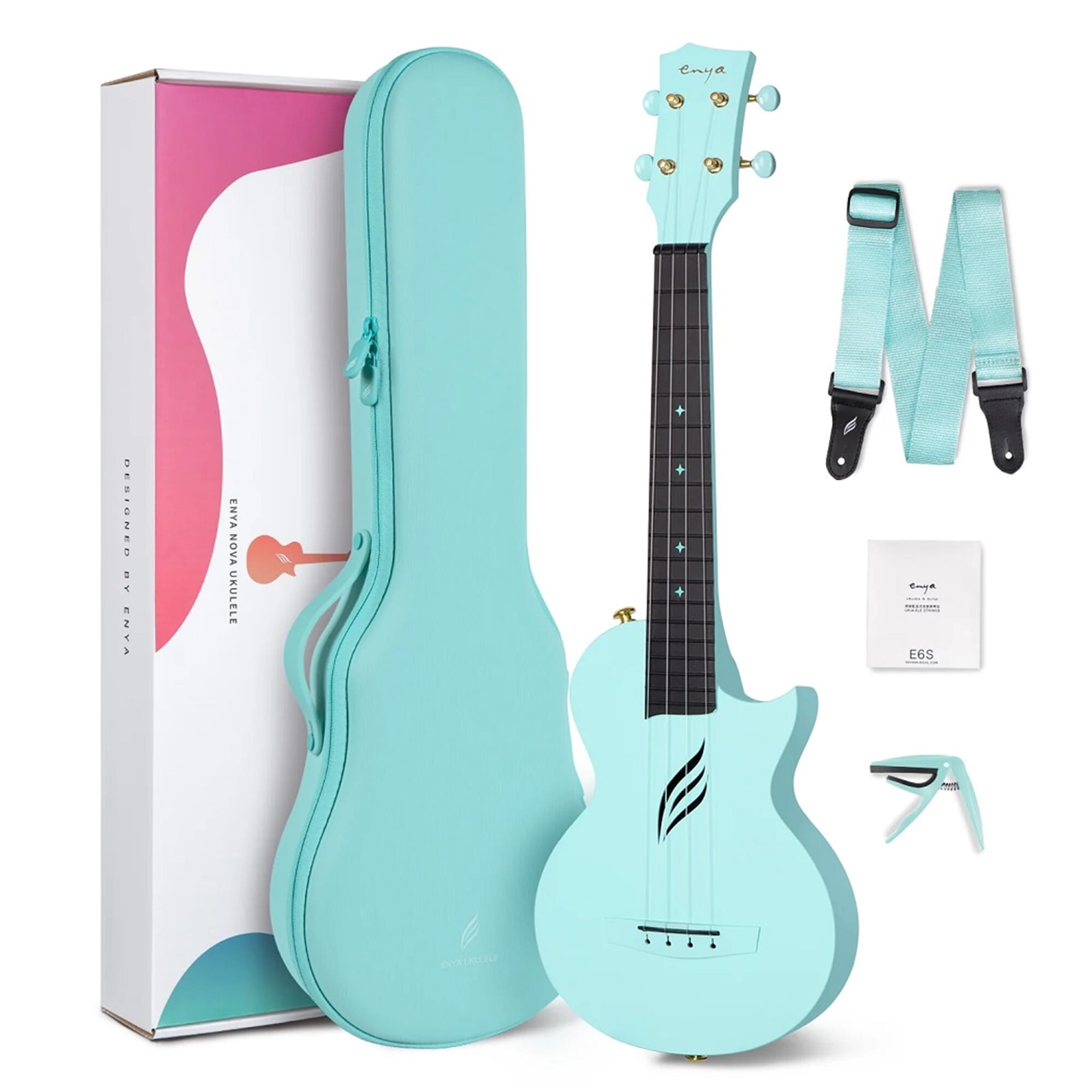 Enya Nova Concert Ukulele - Blue