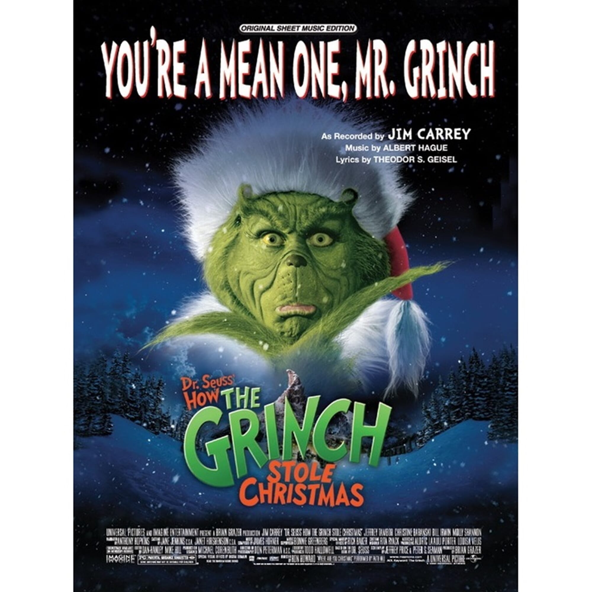 You're A Mean One, Mr. Grinch Piano/Vocal Sheet Music