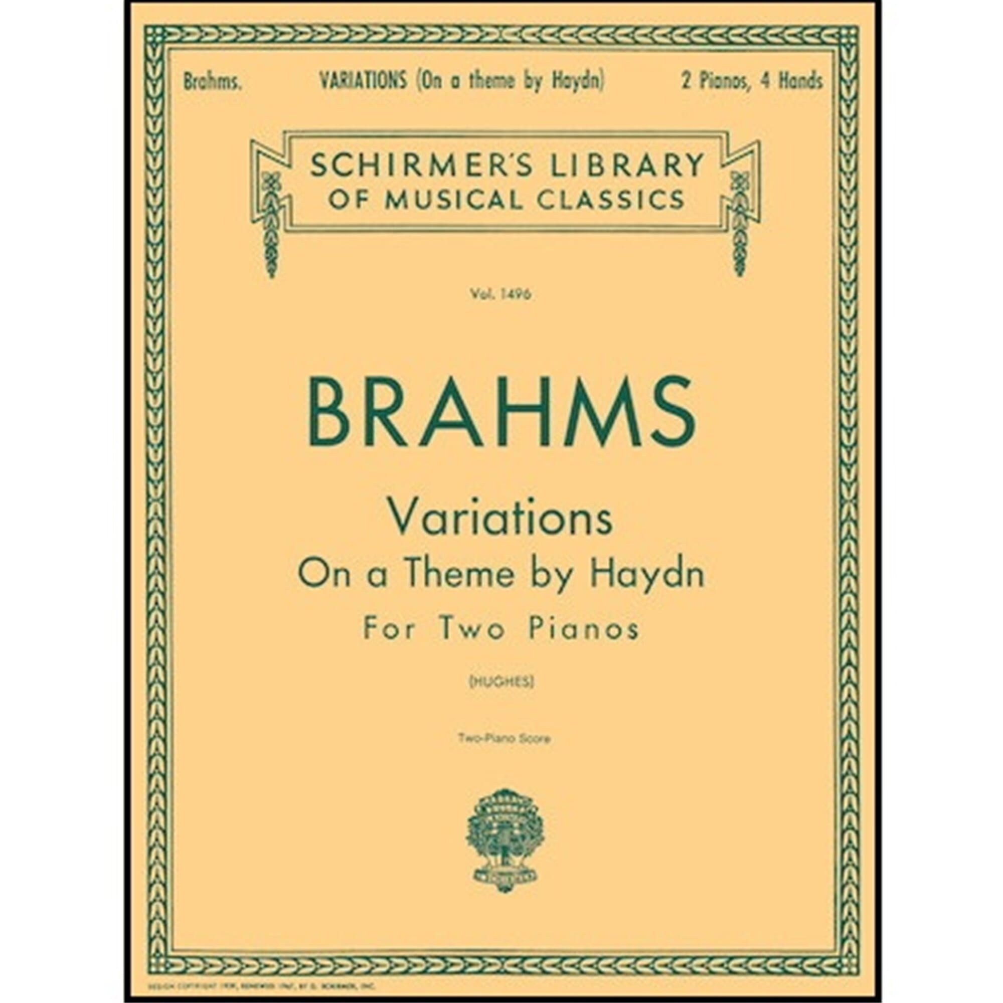 Brahms - Variations on a Theme by Haydn, Op. 56b 2P/4H Piano Duet