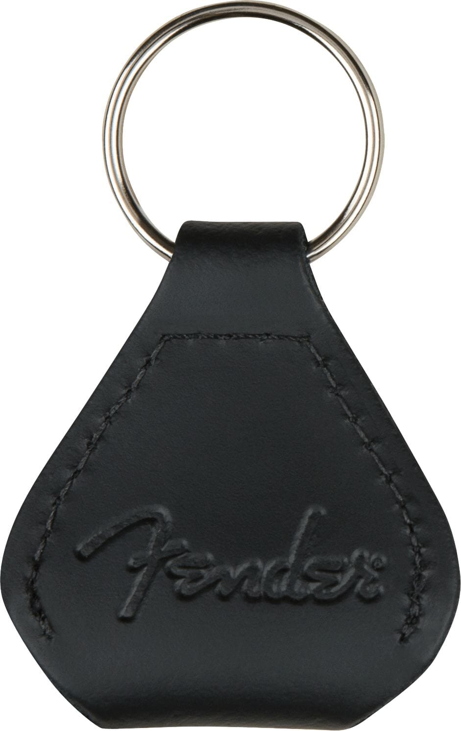 Fender™ Leather Pick Holder Keychain, Black