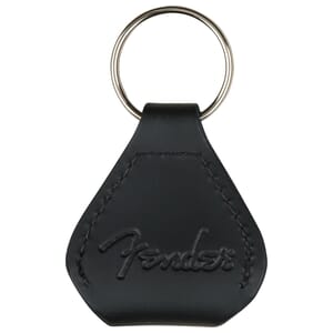Fender™ Leather Pick Holder Keychain, Black