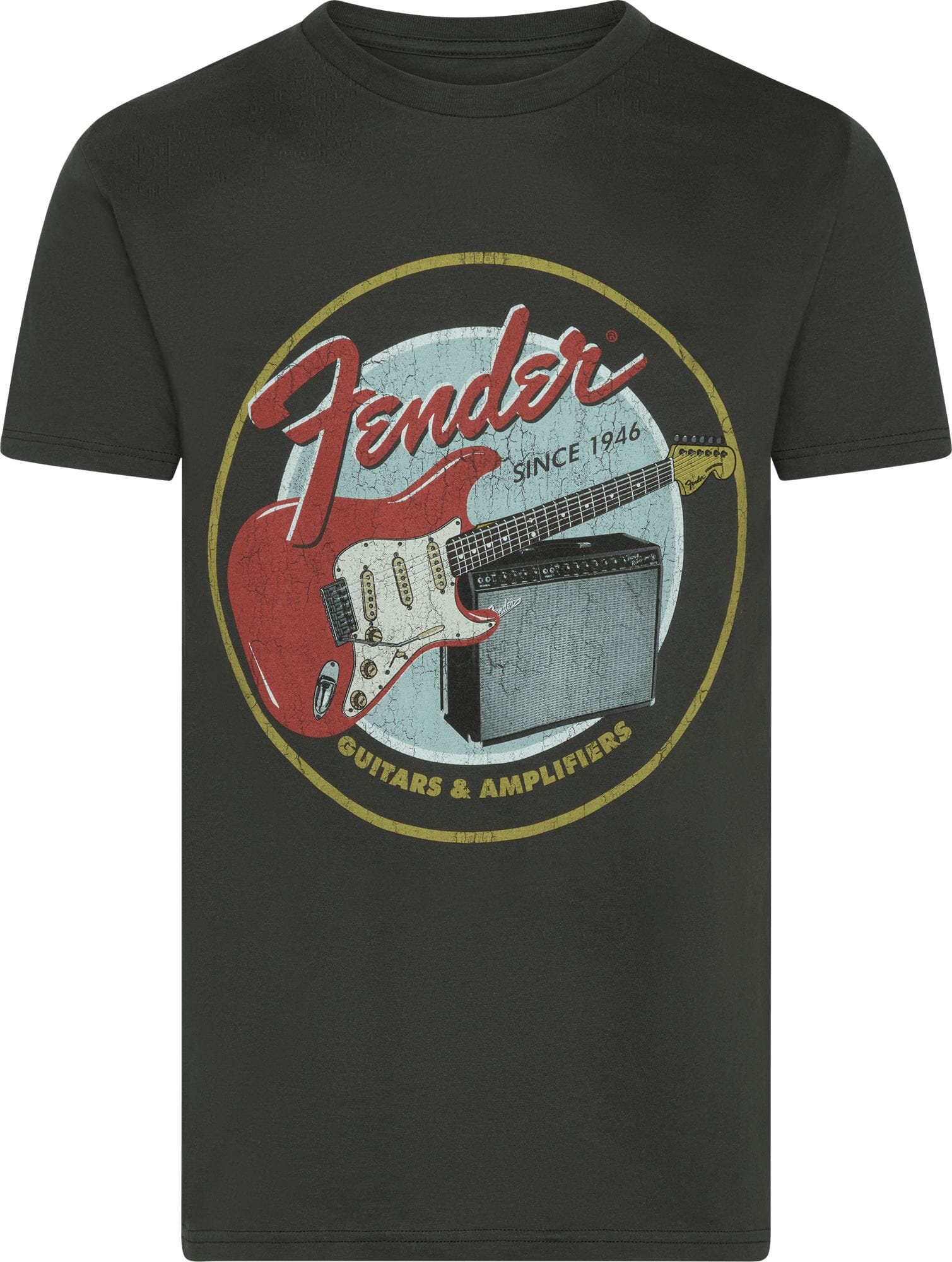 Fender® 1946 Guitars & Amplifiers T-Shirt, Vintage Black, XXL