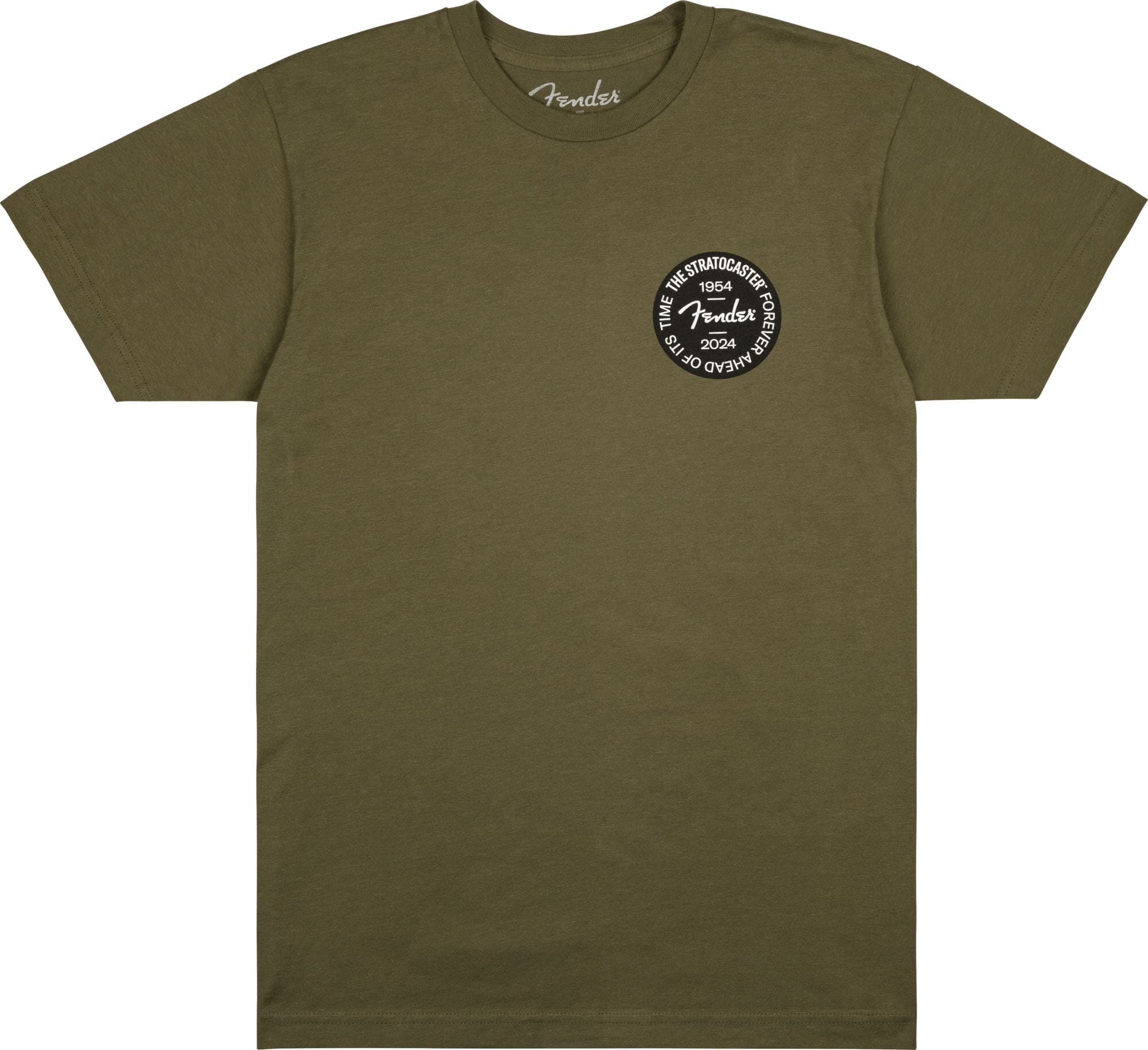 Fender Stratocaster™ 70th Anniversary Badge Tee, Olive, XL