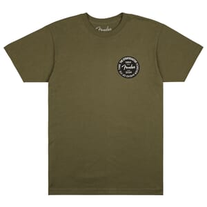 Fender Stratocaster™ 70th Anniversary Badge Tee, Olive, XL