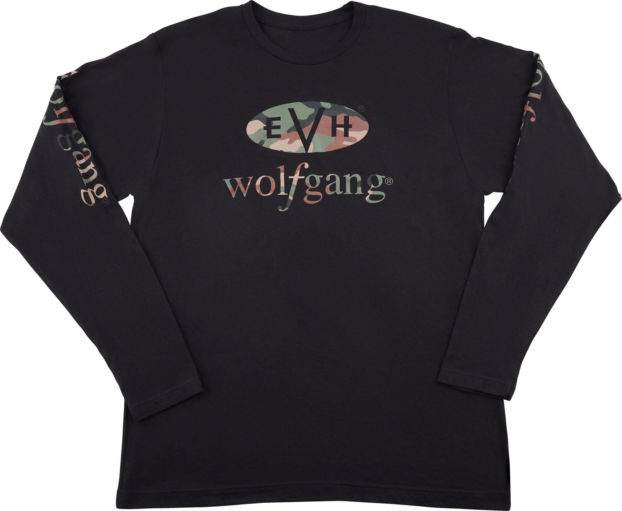 EVH® Wolfgang® Camo Long Sleeve T-Shirt, Black, L