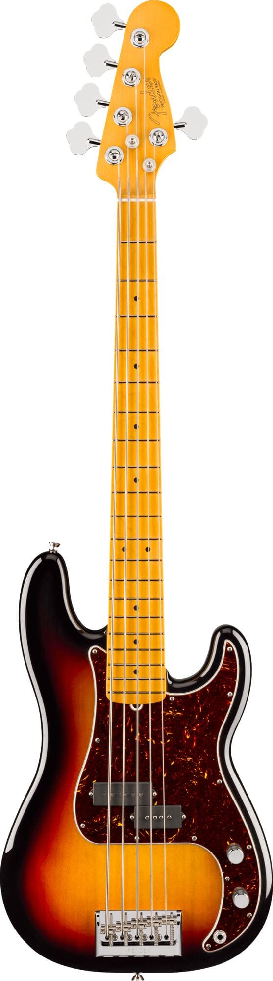 Fender American Professional Precision Bass® V, Maple Fingerboard, 3-Color Sunburst