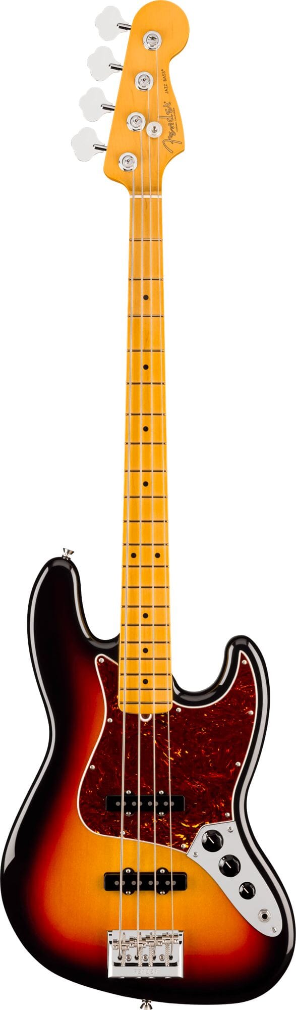 Fender American Professional Jazz Bass®, Maple Fingerboard, 3-Color Sunburst