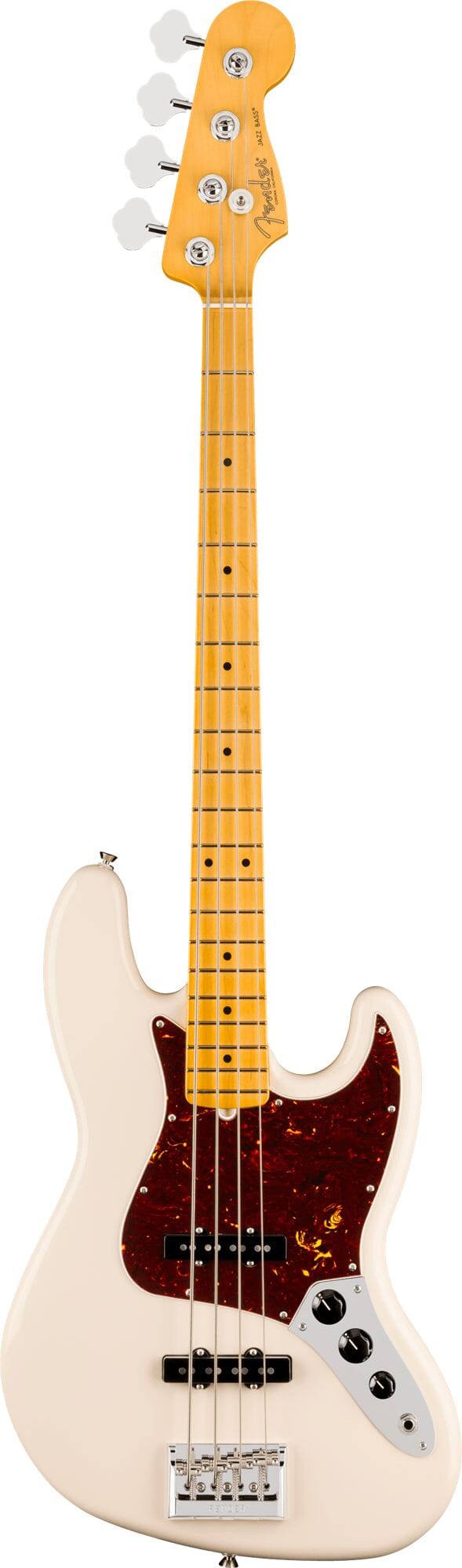 Fender American Professional Jazz Bass®, Maple Fingerboard, Olympic White