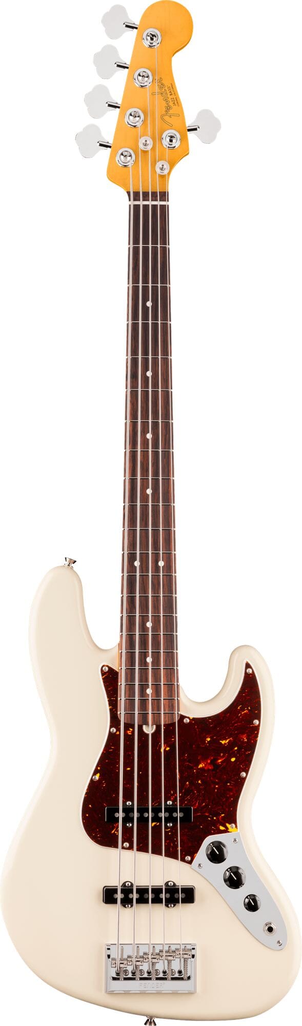 Fender American Professional Jazz Bass® V, Rosewood Fingerboard, Olympic White