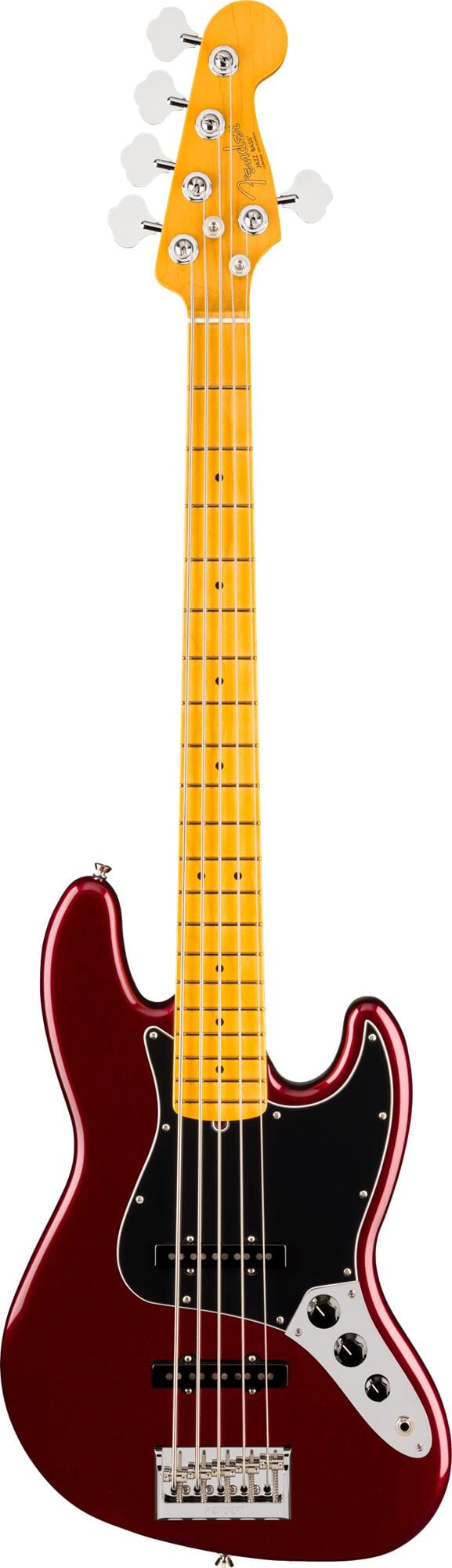 Fender American Professional Jazz Bass® V, Maple Fingerboard, Oxblood