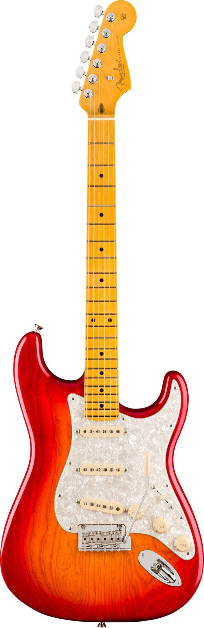 Fender American Professional Stratocaster®, Maple Fingerboard, Aged Cherry Burst