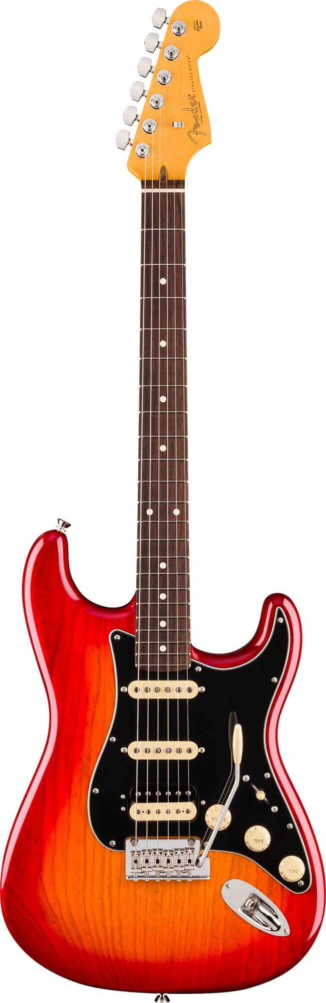 Fender American Professional Stratocaster® HSS, Rosewood Fingerboard, Aged Cherry Burst