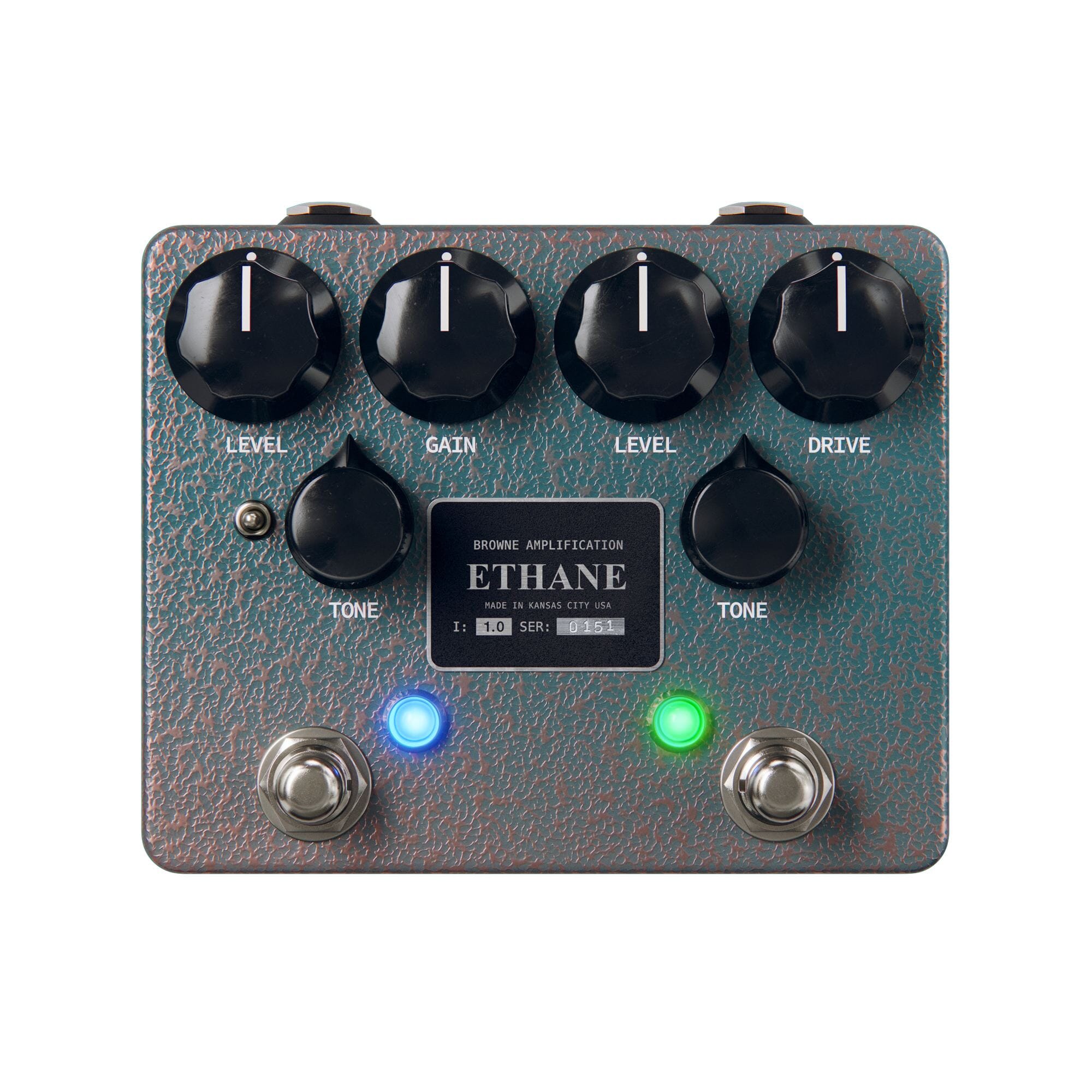 Browne Amplification Ethane Dual Overdrive - Aqua Copper Vein
