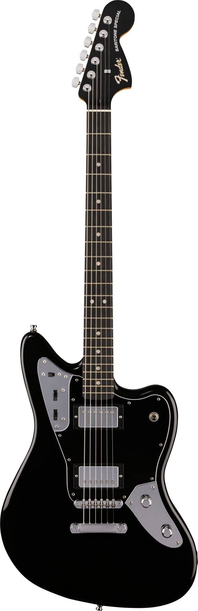 Fender Limited Edition Player Fusion Jaguar® Baritone, Ebony Fingerboard, Black