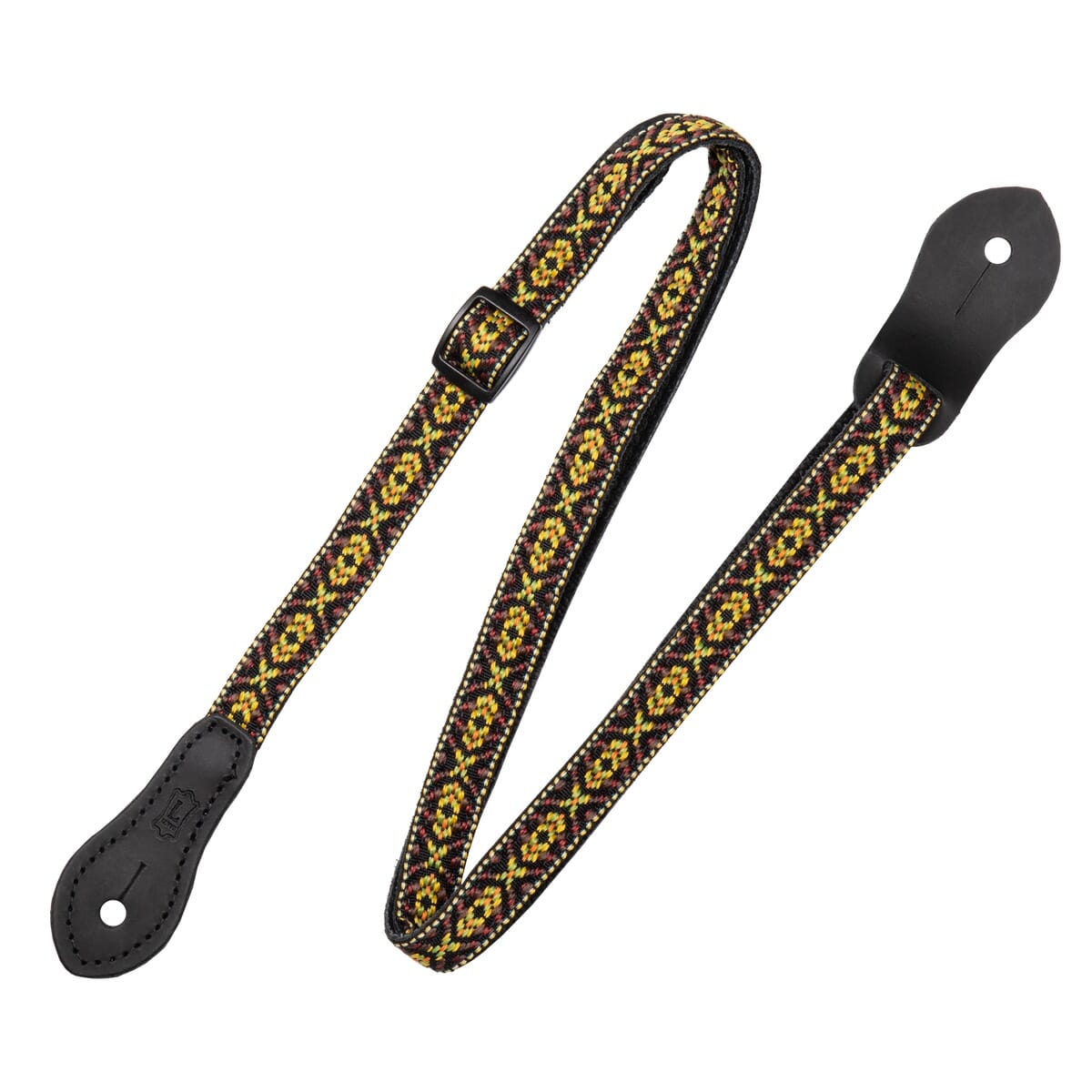 Levy's Jacquard Mandolin/Ukulele Strap - gold/brown