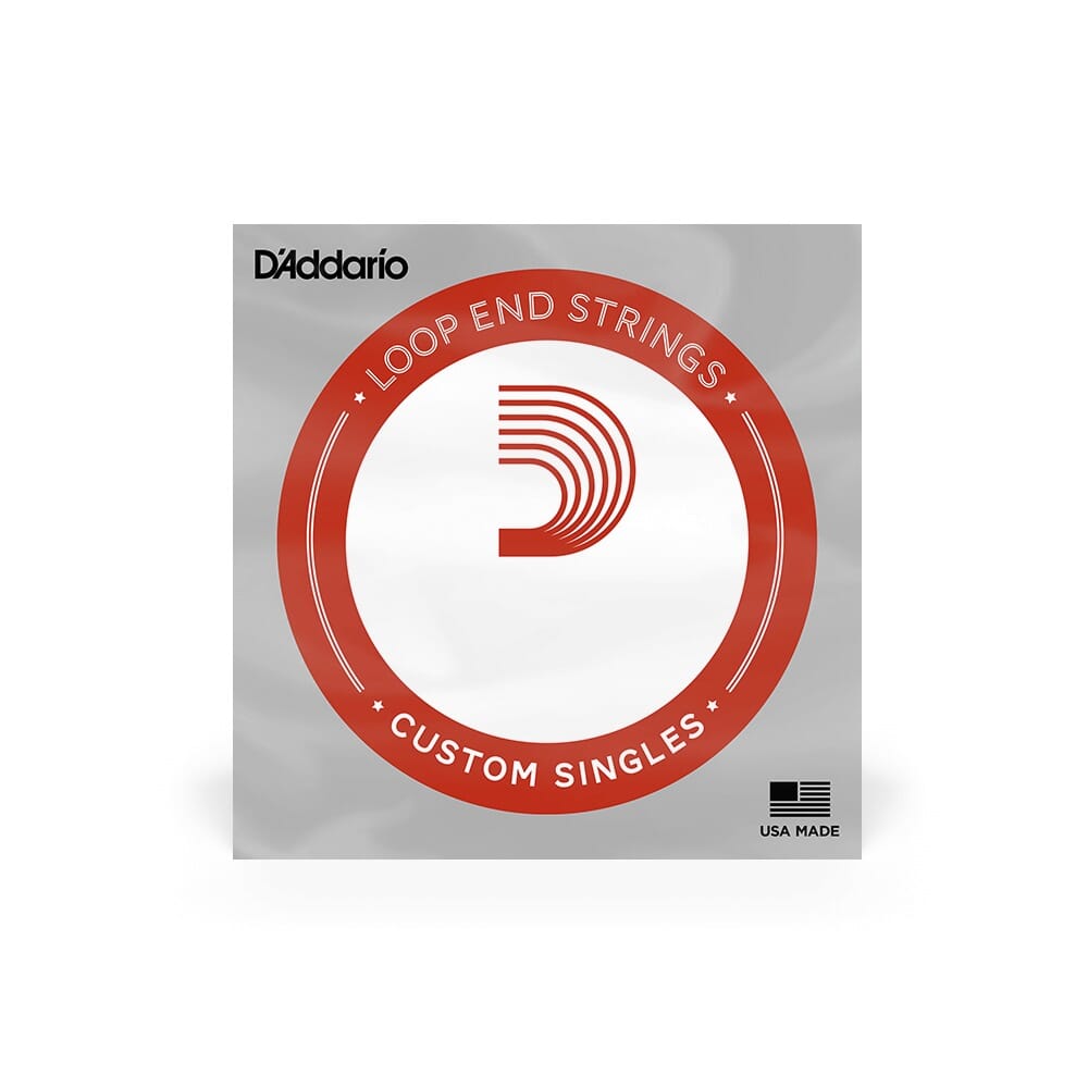 D'Addario LE030W Nickel Wound Loop End Single String, .030