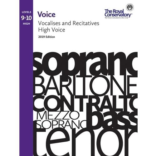 Royal Conservatory Vocalises and Recitatives 9-10: High Voice