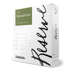 D'Addario ODJR1035 Organic Reserve Alto Saxophone Reeds, Strength 3.5, 10-pack