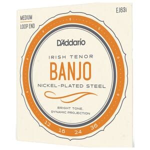 EJ63i D'addario Irish Tenor Banjo String Set Nickel Steel 12-36