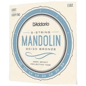 EJ62 D'addario Mandolin String Set 80/20 Bronze 10-34