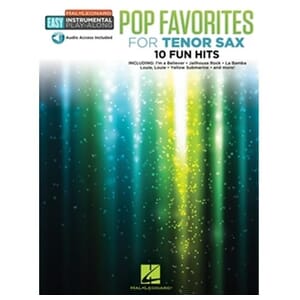 Pop Favorites for Tenor Sax - Easy Instrumental Play-Along