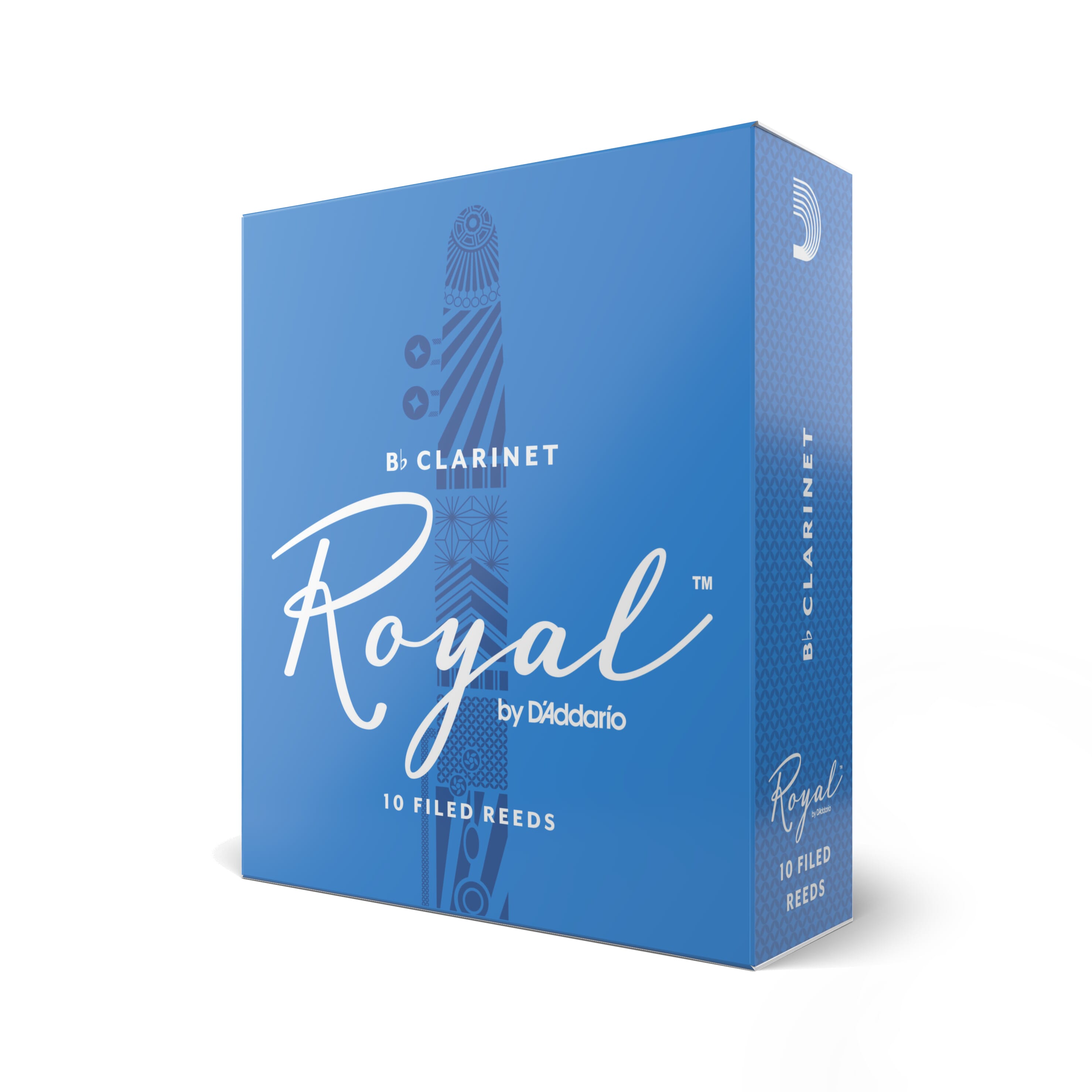 Rico Royal RCB1035 Bb Clarinet Reeds, Strength 3.5, 10-pack