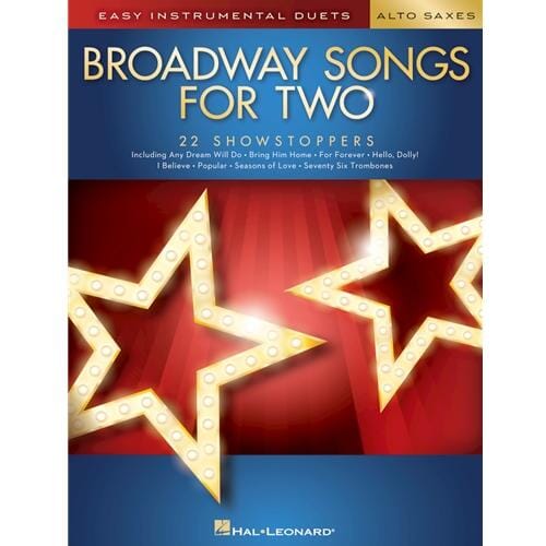 Broadway Songs for Two Alto Saxophones - Easy Instrumental Duets