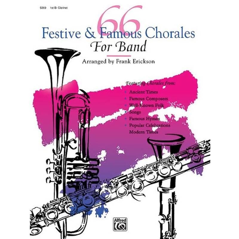 66 Festive and Famous Chorales for Band - Bb Clarinet 1