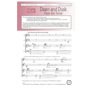 Dawn and Dusk (SATB) by Ken Steven
