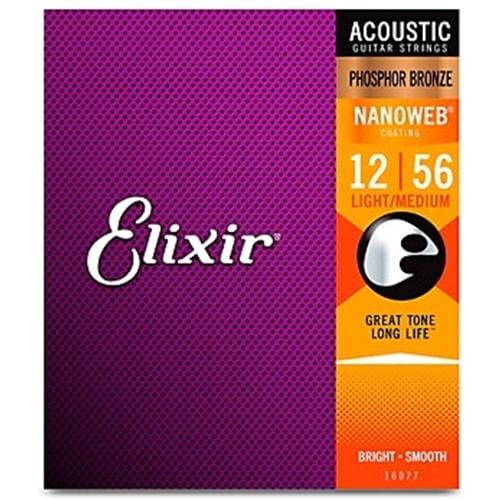Elixir Phosphor Bronze Light/Med Strings 12-56