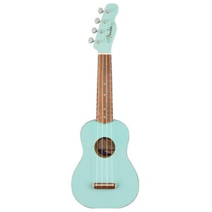 Fender Venice Soprano Uke, Walnut Fingerboard, Daphne Blue