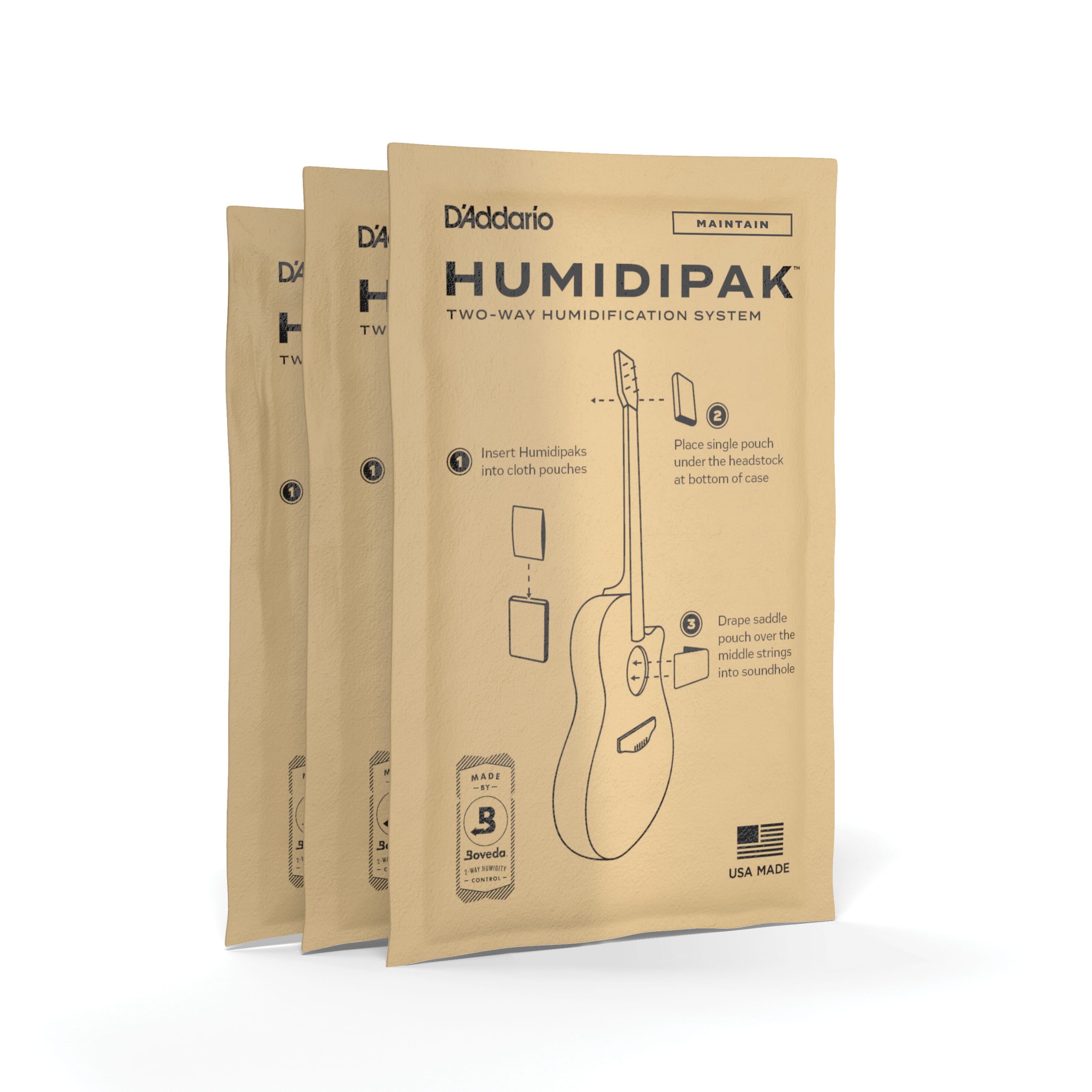 D'addario Humidipak Replacement 3-Pack