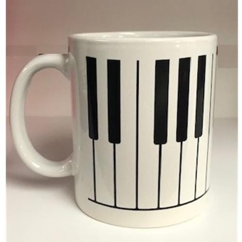 Piano Keyboard Mug White