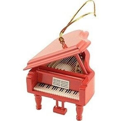 Grand Piano Red Ornament