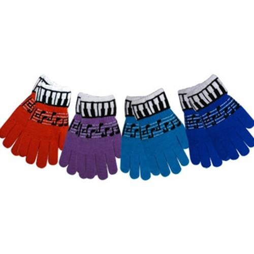 Kids Red Music Gloves