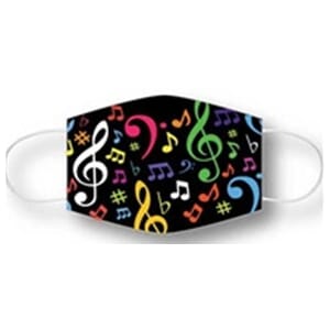 Face Mask Multicolor Notes