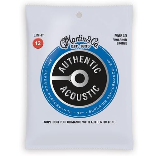 Martin MA540 Authentic Light Acoustic Strings, Phosphor Bronze