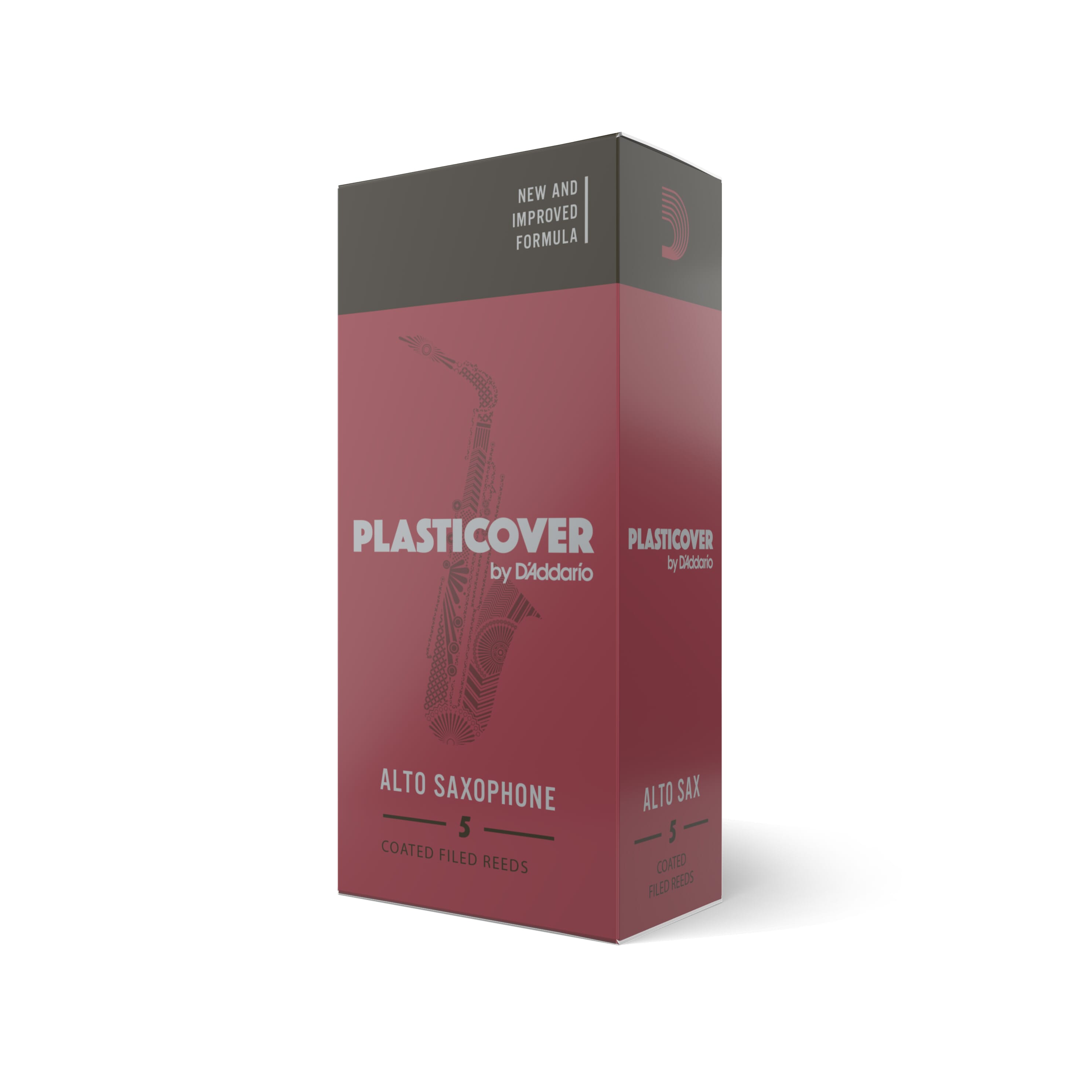 Plasticover RRP05ASX250 by Alto Sax Reeds, Strength 2.5, 5-pack
