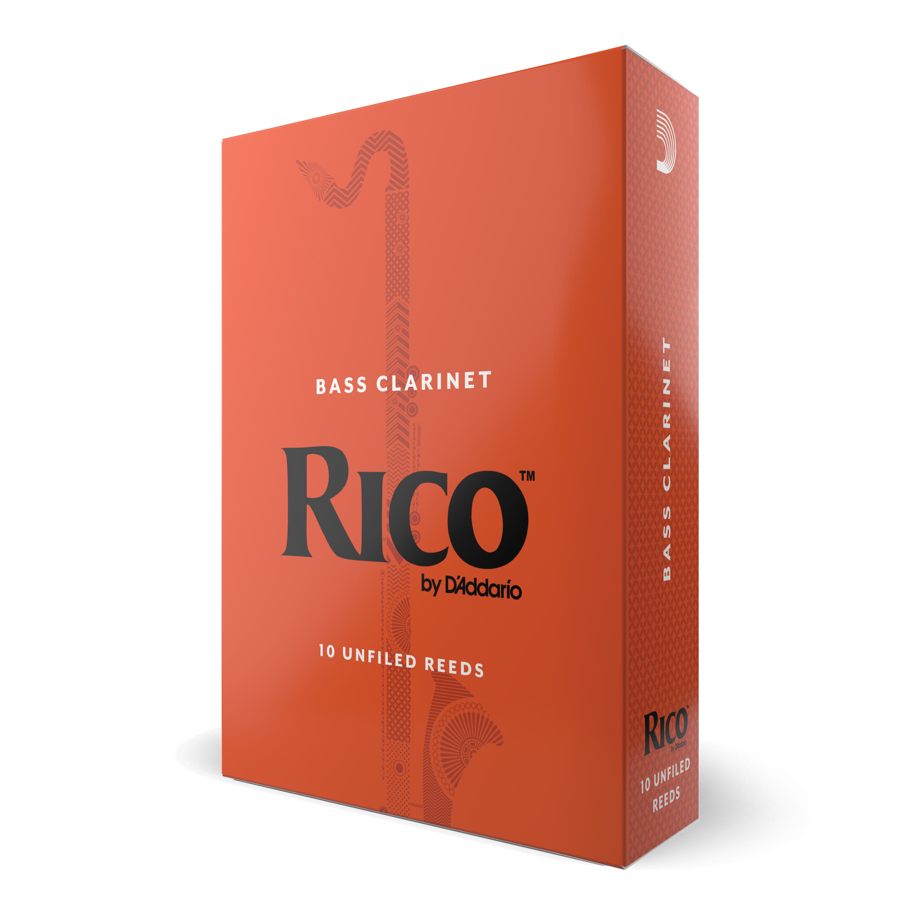 Rico REA1025 Bass Clarinet Reeds, Strength 2.5, 10 Pack