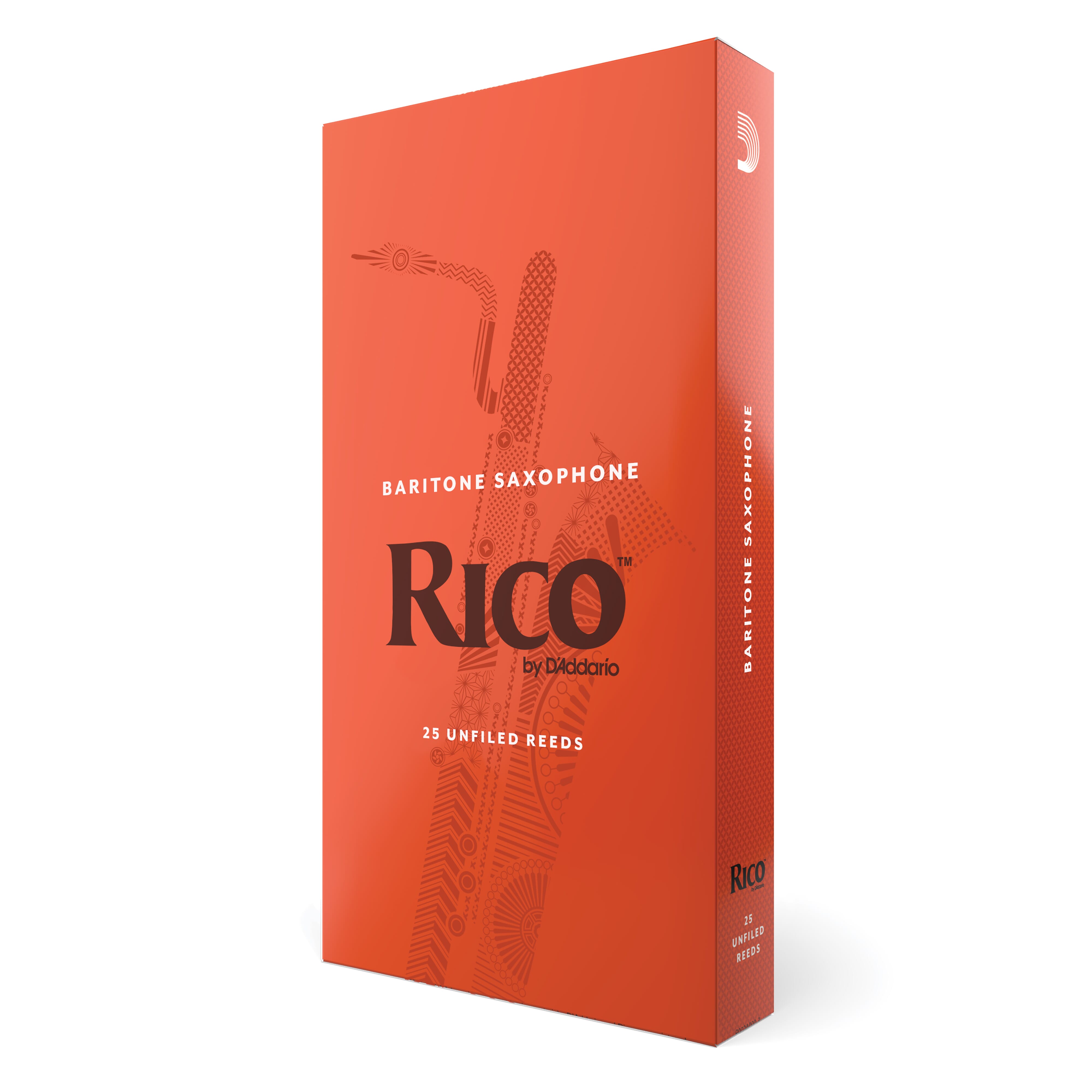 Rico RLA2535 Baritone Sax Reeds, Strength 3.5, 25-pack