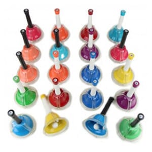 EMUS 20 Note Bell Chorus Handbells with Knobs