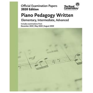 RCM 2020 Official Exam Papers Piano Pedagogy Written