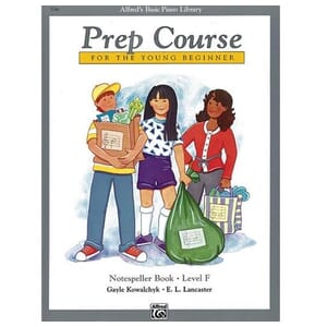 Alfred's Basic Piano Prep Course: Notespeller Book F