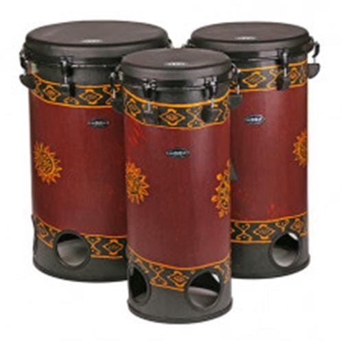 Groovemasters Set of 10", 12" and 14" Tubolo Drums - Baliku Chocolate Sarong